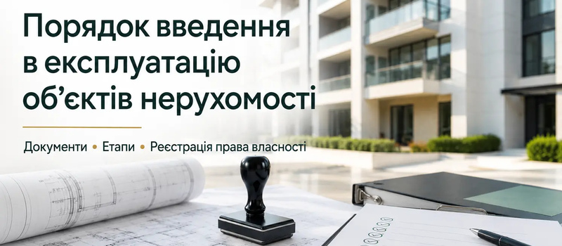 Порядок ввода в эксплуатацию объектов недвижимости